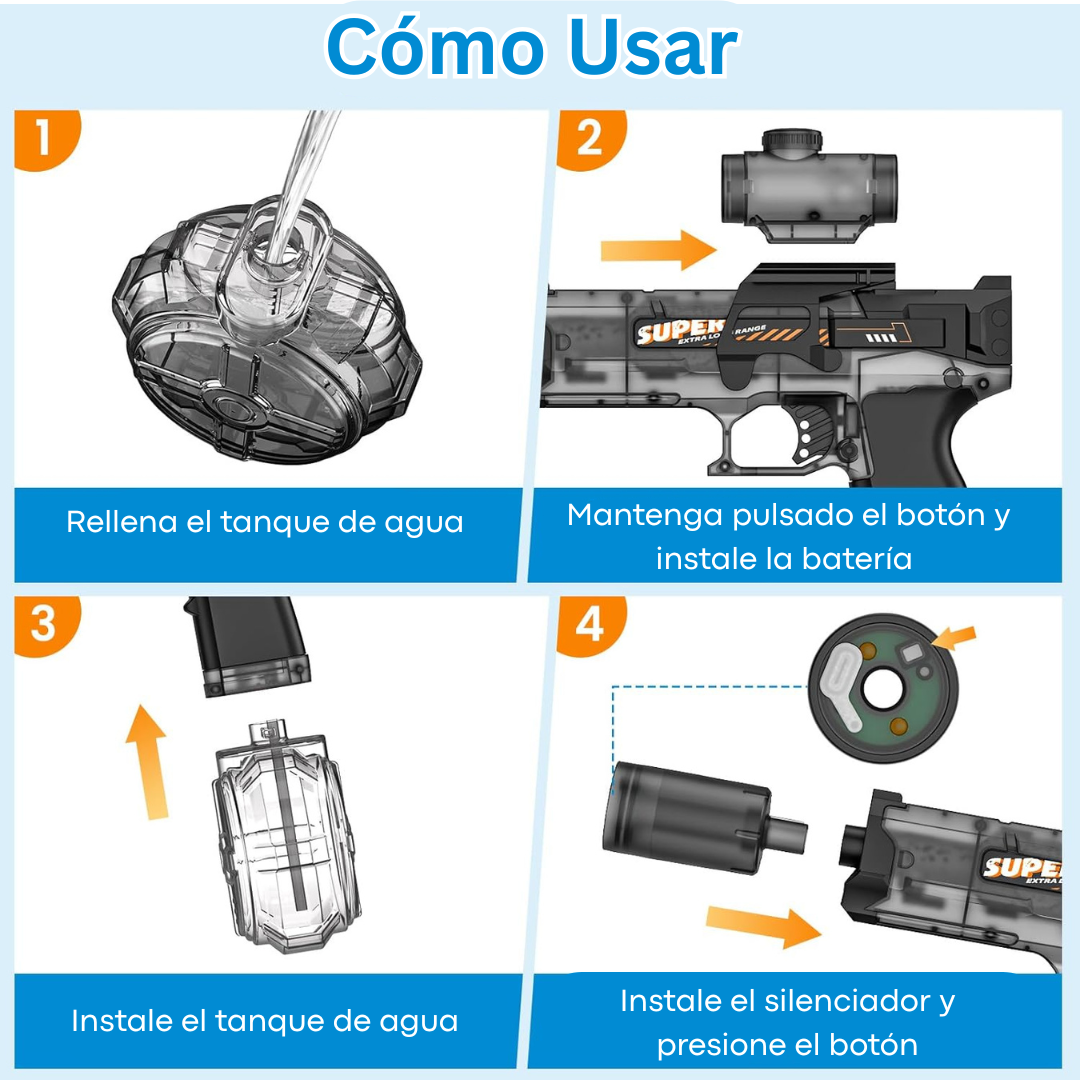 Pistola de Agua Eléctrica