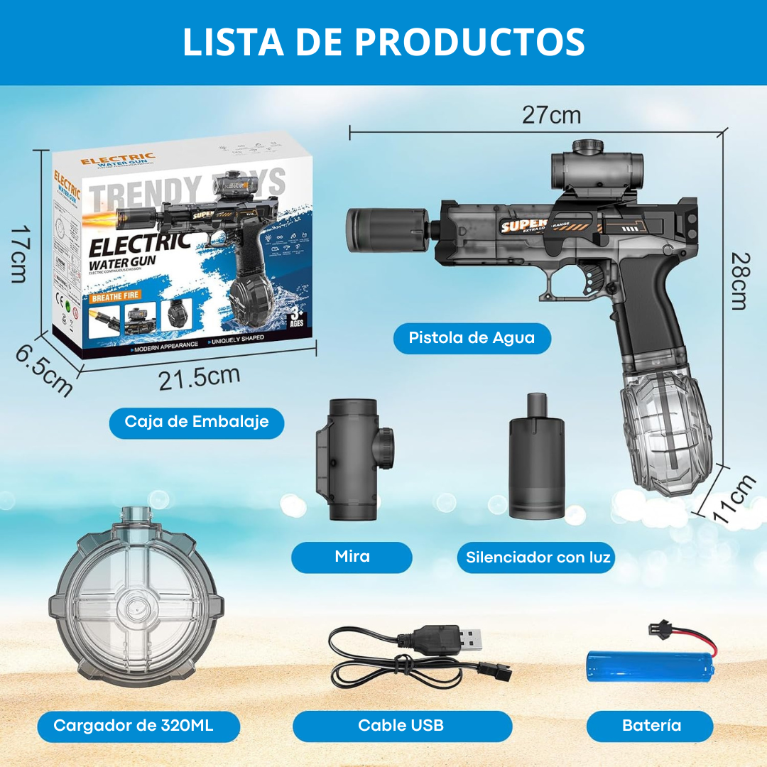 Pistola de Agua Eléctrica